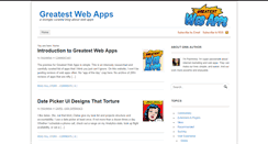 Desktop Screenshot of greatestwebapps.com
